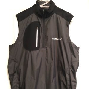 Wheels Up 1/2 zip water proof vest